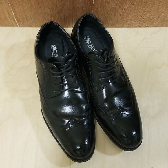 Stacy Adam Wingtip Shoes Sz 10 - Picture 10 of 10